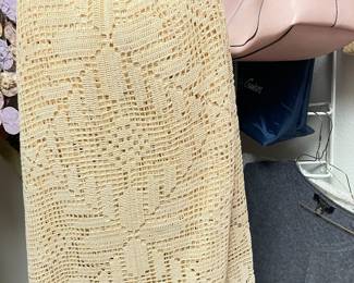 vintage crochet bed spread