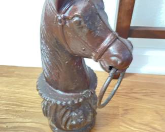 pair of these hitching post heads