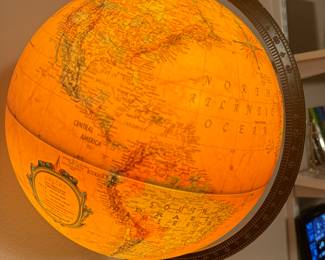 Lighted World Globe