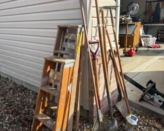 Ladders and Garden Tools