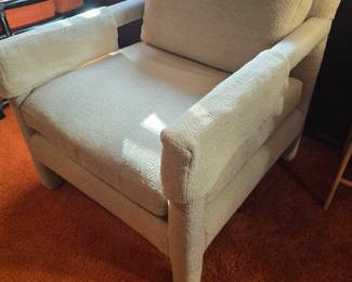 Milo baughman style chunky parsons lounge chair 295.00 obo