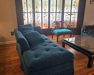 MCM Baker Turquoise chaise