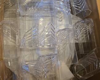 Lucite glassware set