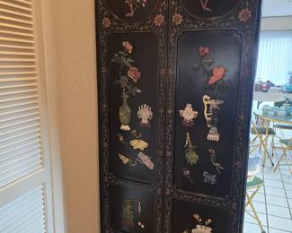 Real hand carved jade inlays