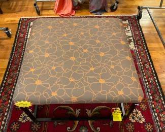 Small grey, participle board side table/platform. $10 + tax.