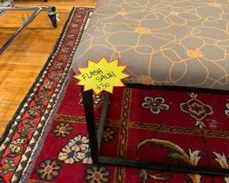 Small grey, participle board side table/platform. $10 + tax.