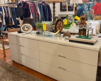 Post Modern, Off-White Lacquered Dresser - $400 + tax