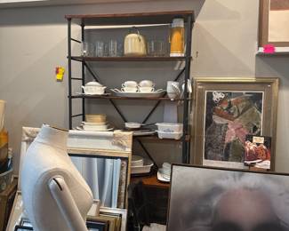 Wood and Metal Shelving Kitchen Rack - $300 + tax