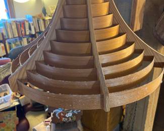 Hans-Agne Jakobsson pine wood pendant lamp.