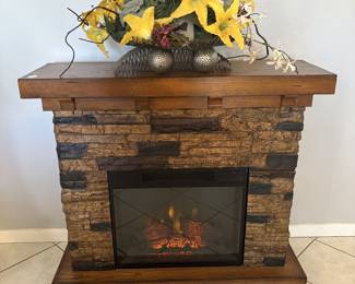Electric fireplace can be used with or without the heat setting. 