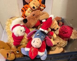 A selection of Christmas Beanie Babies 