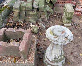 concrete, stone, bricks