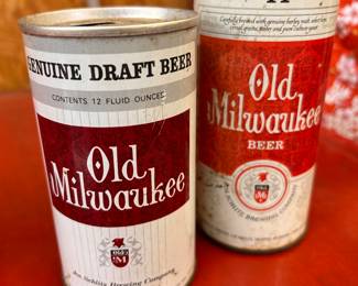vintage beer  cans