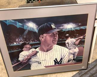 MICKEY MANTLE framed print