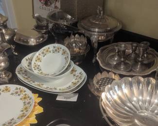 Silver plate and sterling