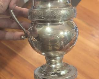 Early S kirk coin silver pitcher circa 1840s