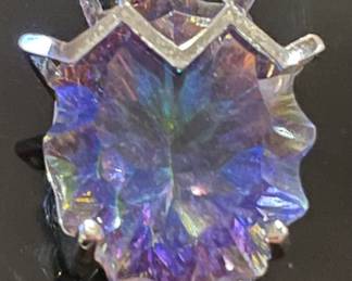 Swarovski, silver and Tanzanite