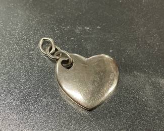 Tiffany, silver heart charm