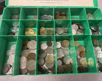 Lots of foreign coins