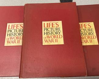 Life magazine, coffee table books on the history of World War II