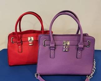 Charming Charlie faux leather satches handbags.