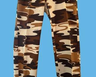 Dolce & Gabbana camouflage wide-let trousers, size 6