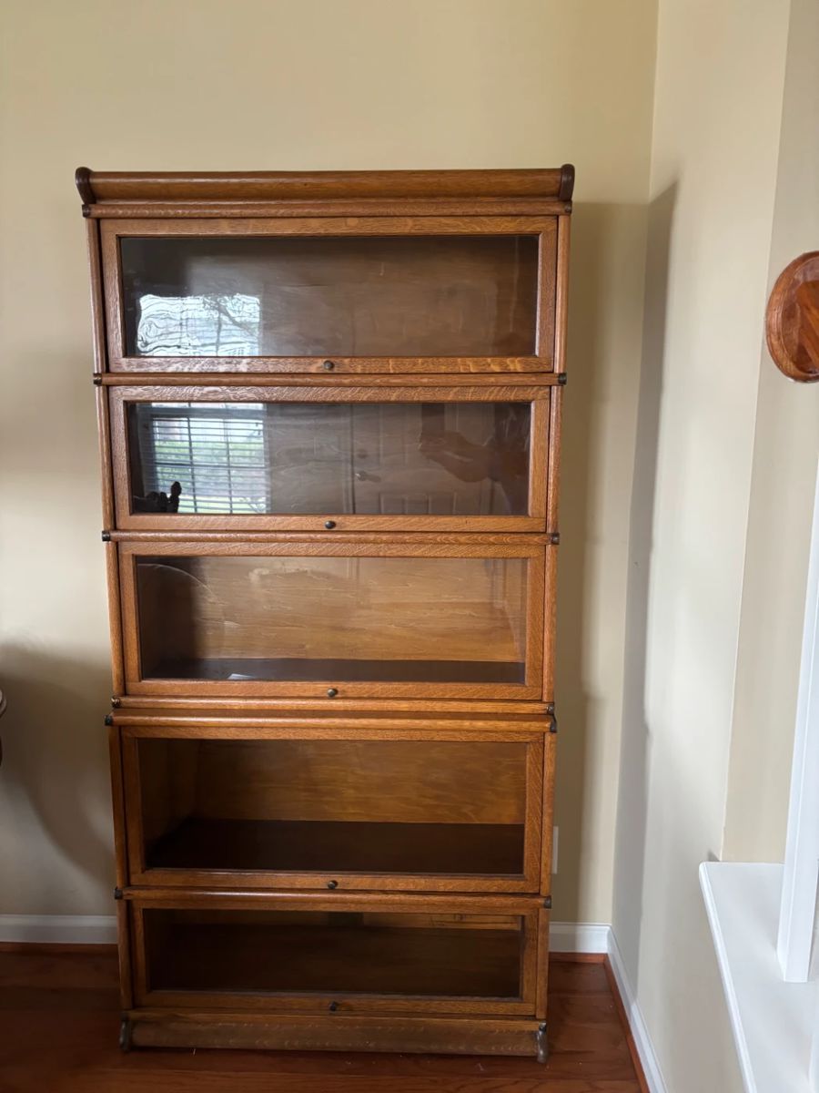 Antique oak barristers