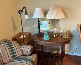 Lamps and turtle top table