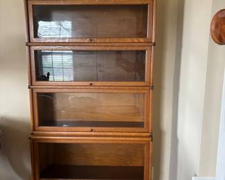 Antique oak barristers