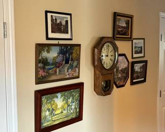 Clock and pictures