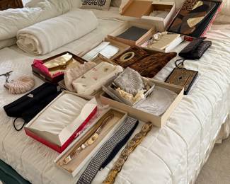 Lots of Vintage Handbags and Belts