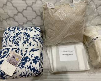 Brand new items will be half off! Levtex (macy's), Tommy hilfiger sheets, Calvin klein blanket