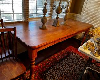 #23 Wood Primitive Pine Farm house Dining Table - 84x38x30 $350.00