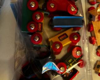 #167 Brio Trains set of 9 $27.00