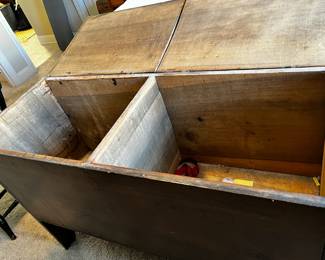 #70 Homemade Sugar Chest w/2 inside compartments - 49x19x33 - Upstairs You move down $175.00