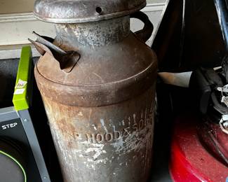 #127 Rusted Hook and Son Milk Can - 24" Tall $50.00