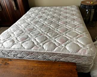 #61 Queen Mattress & Boxsprings w/Frame $75.00