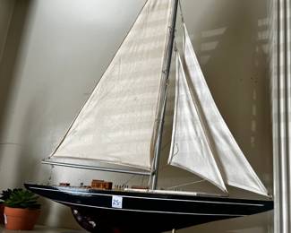 #108 Sailboat Model - 33" tall $25.00