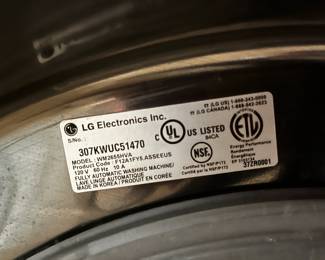 #85 LG Front Load Washer Steam (as is Rubber Gasket) Model 307KWUC41470 $200.00
#86 Samsung Moisture Senor Swing Door Dryer - Model DVE45T340 $200.00