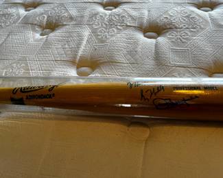 #76 Rawlings Adirondack Wooden Baseball Bat signed Dale Murphy Engraved plus two other signatures $100.00