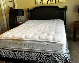 #71 Queen Double Pillow Top Mattress w/Boxsprings - You Move Downstairs $75.00
#72 Queen Wood Cane w/wicker Headboard and Frame $100.00