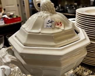 #163 White Soup Toureen $30.00