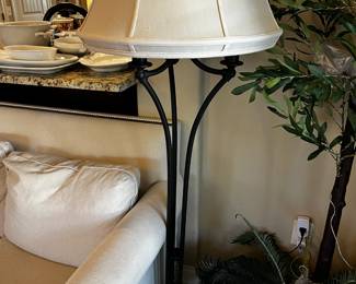 #46 Heavy Metal Floor Lamp - 62" Tall w/3 lights $75.00
#47 Heavy Metal Floor Lamp - 62" Tall w/3 lights $75.00
