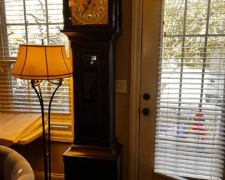 #84 Grandfather Clock w/beveled Door (needs repair pendulum) Made in New Haven clock Co. USA - 18.5x13x8' $75.00