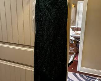 #118 Green Formal Flapper Style Dress - Size Small $20.00