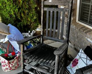 #3 Black Painted Wood Rocking Chair $40.00
#4 Black Painted Wood Rocking Chair $40.00