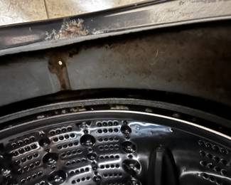 #85 LG Front Load Washer Steam (as is Rubber Gasket) Model 307KWUC41470 $200.00
#86 Samsung Moisture Senor Swing Door Dryer - Model DVE45T340 $200.00