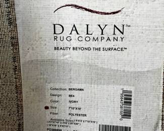 #21	Machine Made - Dalyn Co. - Polyester - 8'x10'	 $100.00 
