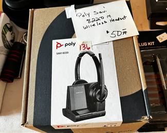 #137	Poly Savi 8220 M Wireless headset	 $50.00 
