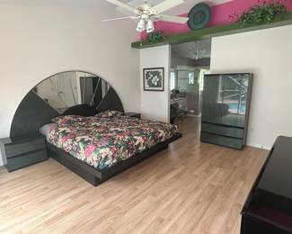 King Mirrored Headboard